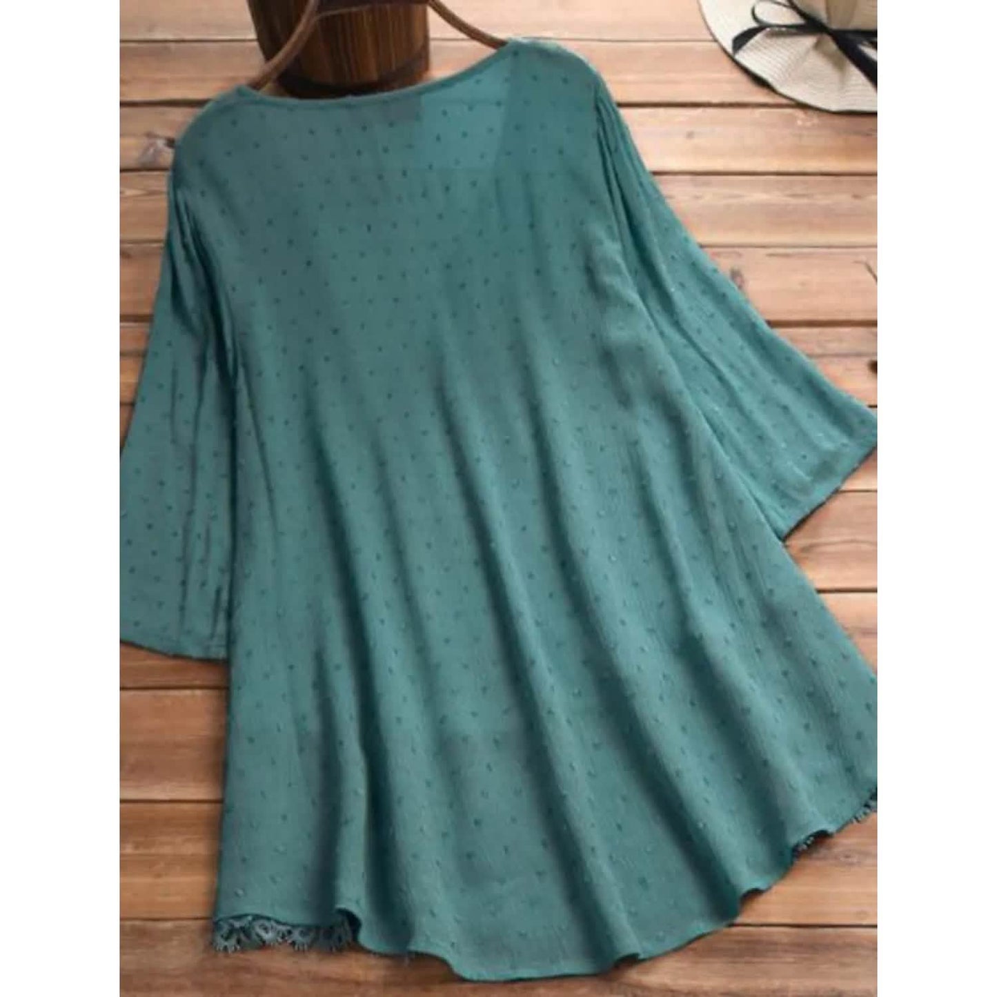 Women's V-Neck Floral Lace Top DailySale