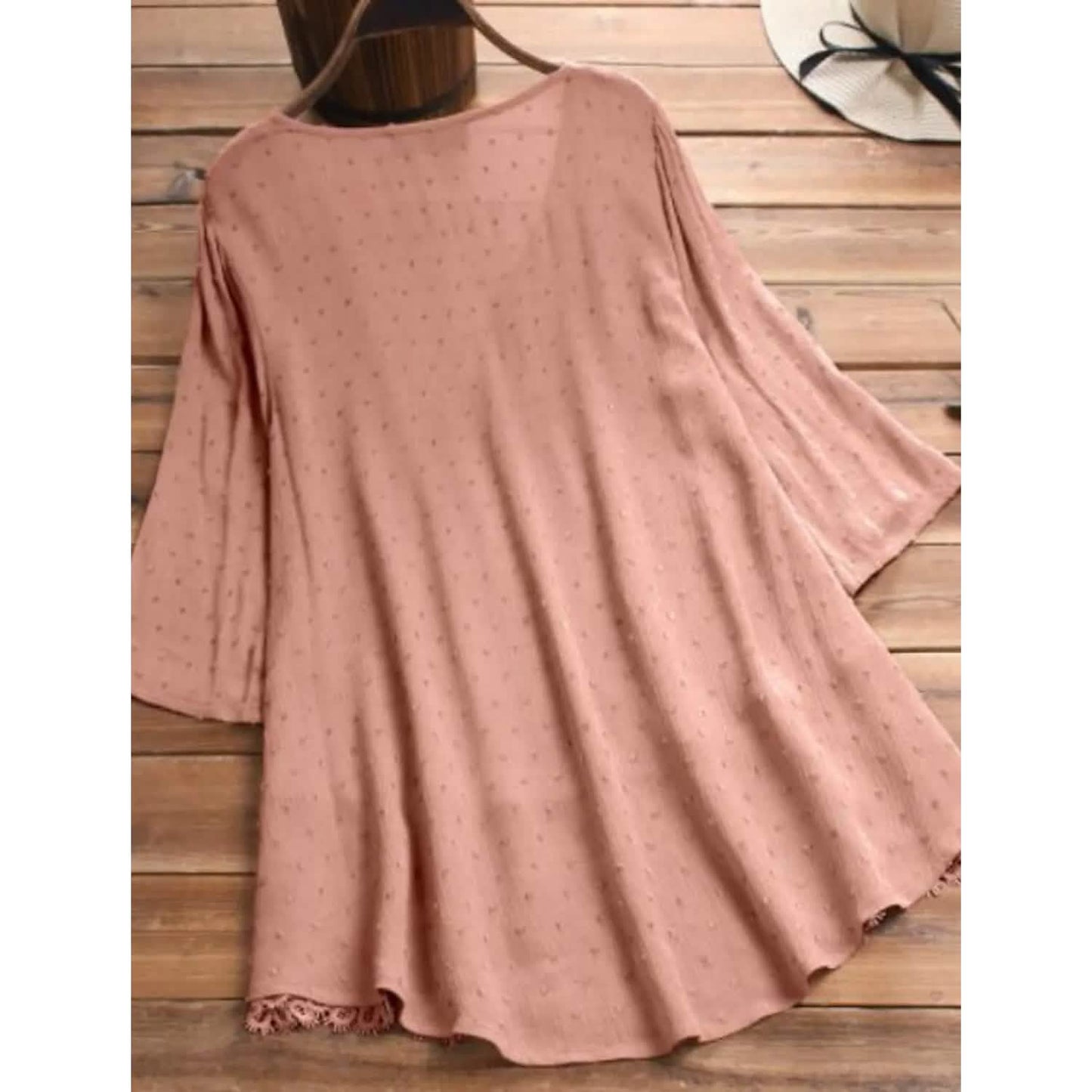 Women's V-Neck Floral Lace Top DailySale
