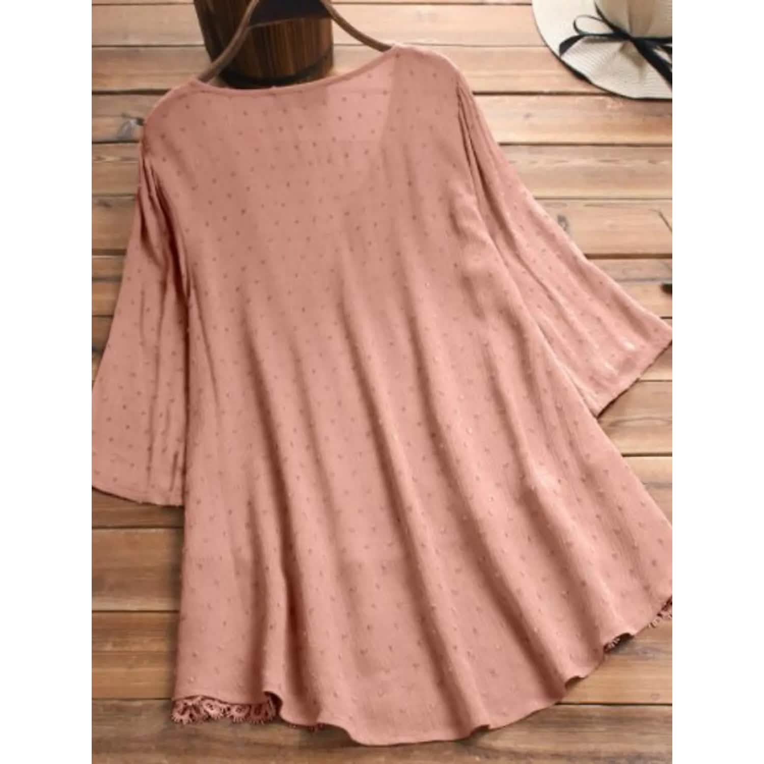 Women's V-Neck Floral Lace Top DailySale