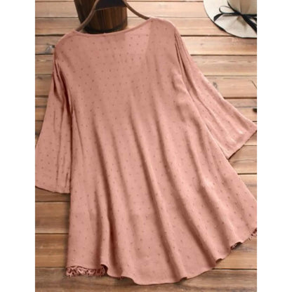 Women's V-Neck Floral Lace Top DailySale