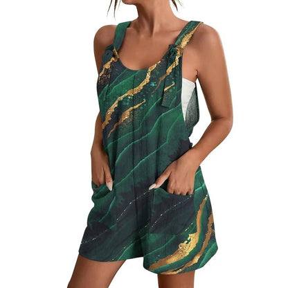 Womens V-Neck Strap Pocket Jumpsuit DailySale