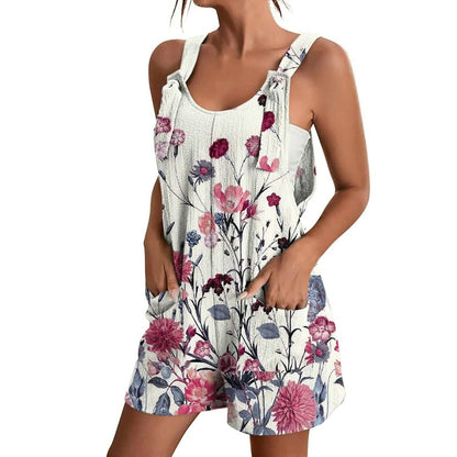 Womens V-Neck Strap Pocket Jumpsuit DailySale