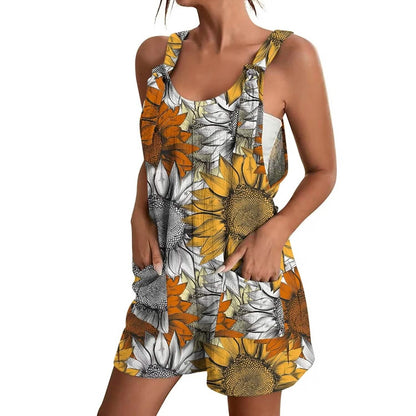 Womens V-Neck Strap Pocket Jumpsuit DailySale