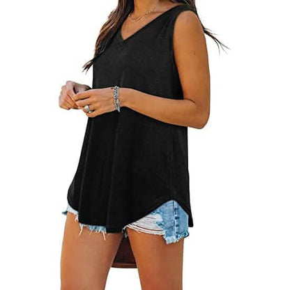 Women's V Neck Tank Top DailySale
