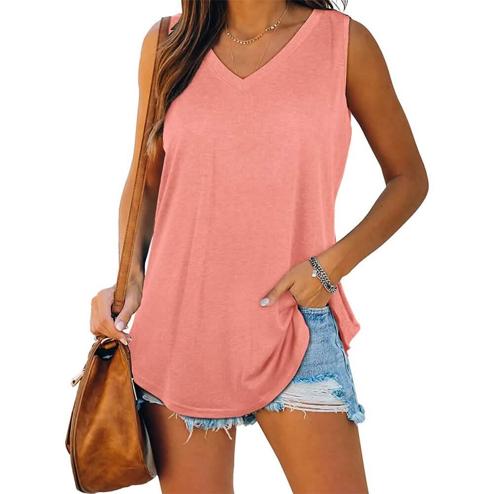 Women's V Neck Tank Top DailySale