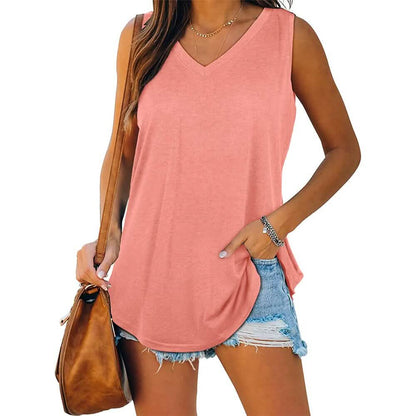 Women's V Neck Tank Top DailySale