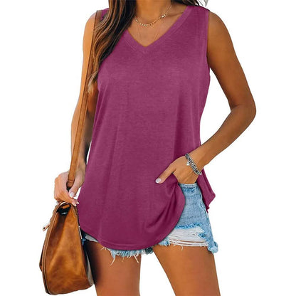 Women's V Neck Tank Top DailySale