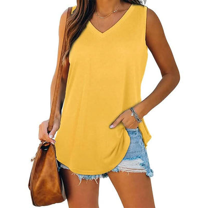 Women's V Neck Tank Top DailySale