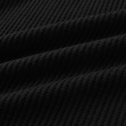 Women's V Neck Waffle Knit Henley Tops DailySale