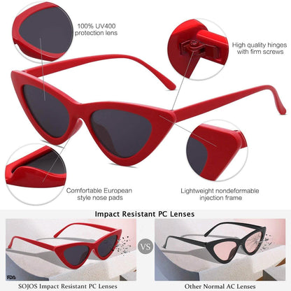 Women's Vintage Narrow Cat Eye Sunglasses DailySale
