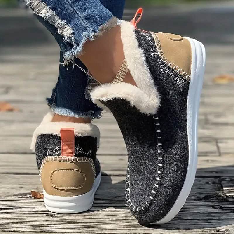 Women's Warm Thermal Plush Lined Flat Shoes DailySale