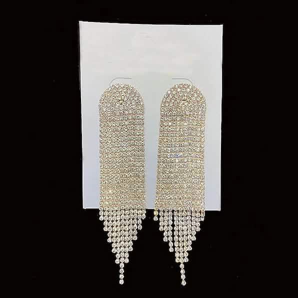 Women's White Drop Fringe Earrings DailySale