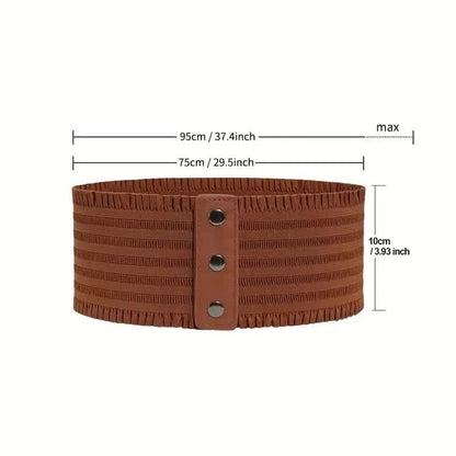 Women's Wide Belt Stretchy Dress Belts DailySale