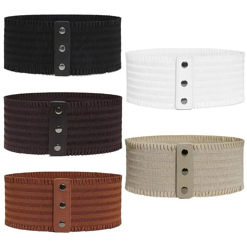 Women's Wide Belt Stretchy Dress Belts DailySale