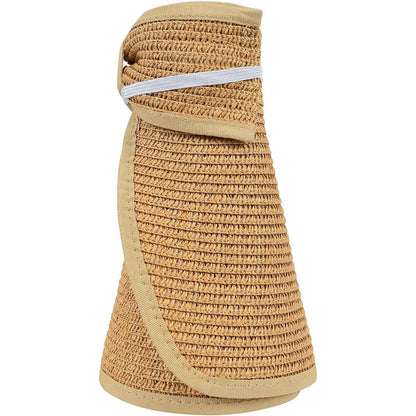 Women's Wide Brim Roll-up Straw Sun Hat Sun Visor DailySale