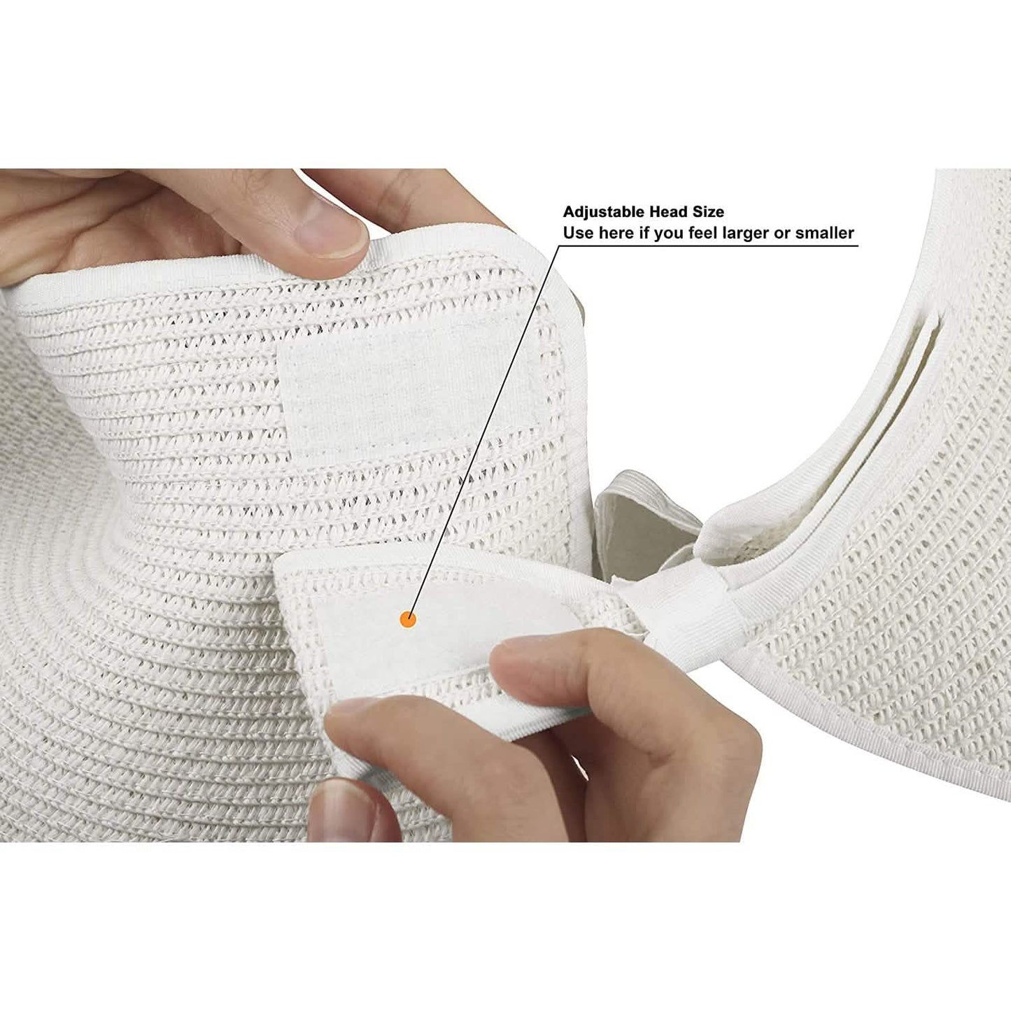 Women's Wide Brim Roll-up Straw Sun Hat Sun Visor DailySale