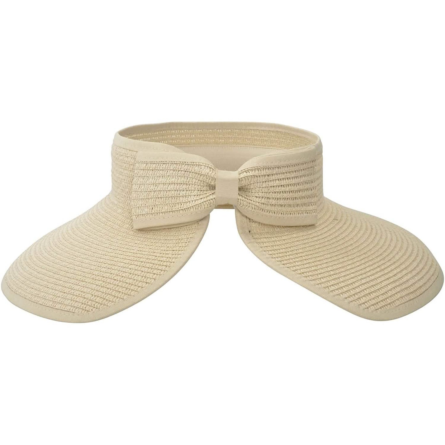 Women's Wide Brim Roll-up Straw Sun Hat Sun Visor DailySale