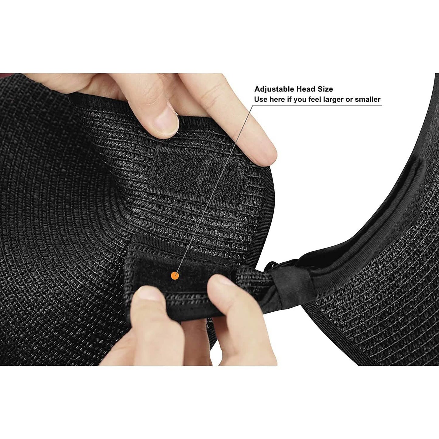 Women's Wide Brim Roll-up Straw Sun Hat Sun Visor DailySale