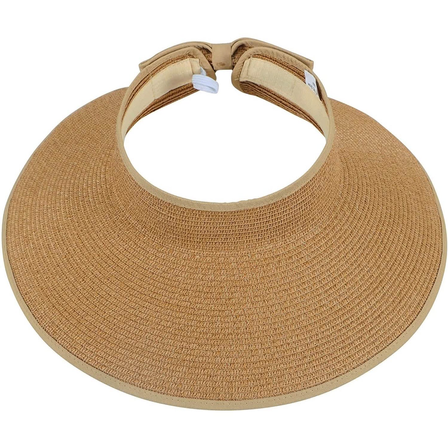 Women's Wide Brim Roll-up Straw Sun Hat Sun Visor DailySale