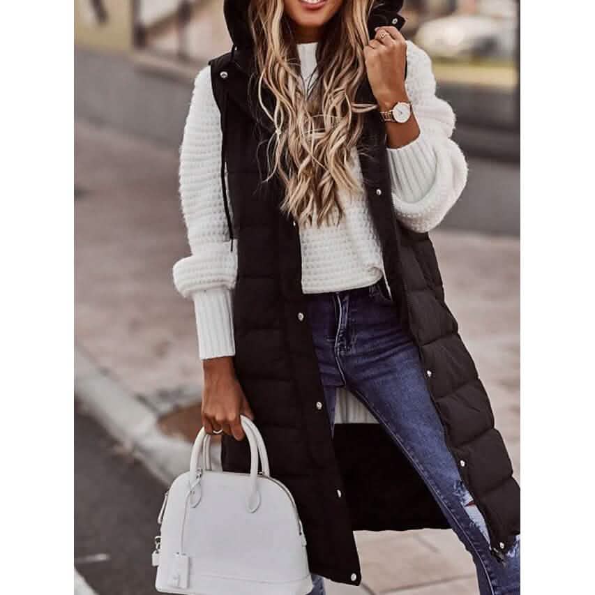 Women's Winter Jacket Vest Long Coat Regular Fit DailySale