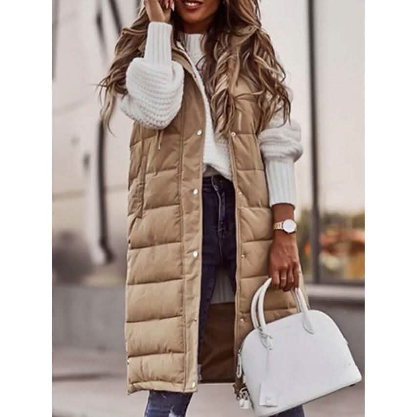 Women's Winter Jacket Vest Long Coat Regular Fit DailySale