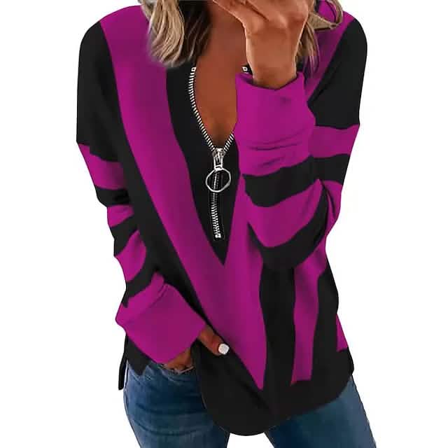 Women's Zip Shirt Long Sleeve DailySale