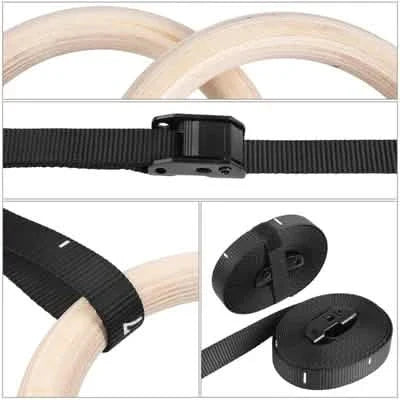 Wood Gymnastic Rings DailySale