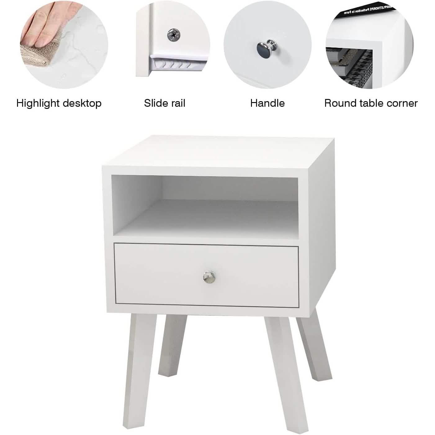 Wood Nightstand with Drawer DailySale