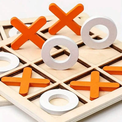 Wood Tic-Tac Toe XOXO Board Game DailySale