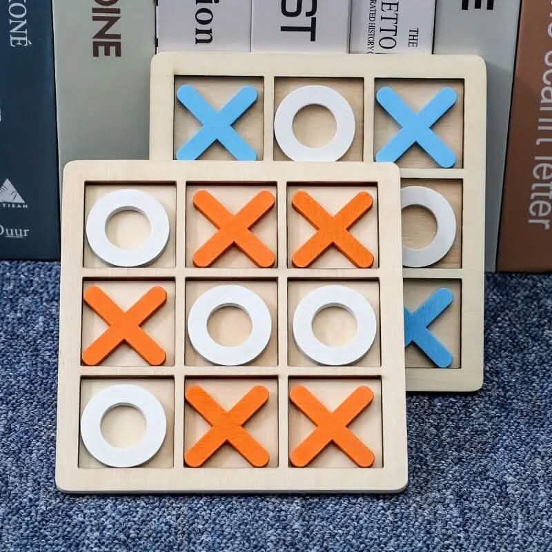 Wood Tic-Tac Toe XOXO Board Game DailySale