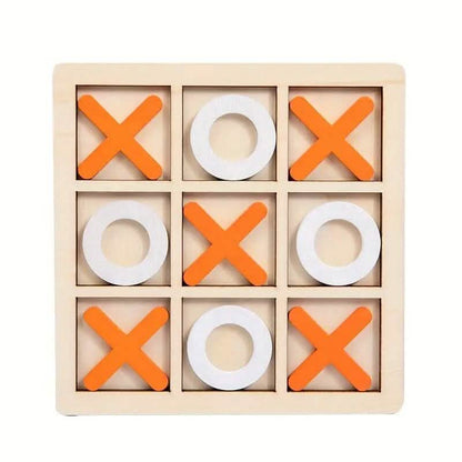 Wood Tic-Tac Toe XOXO Board Game DailySale