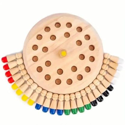 Wooden Memory Match Game - Educational Chess Puzzle for Kids & Adults DailySale