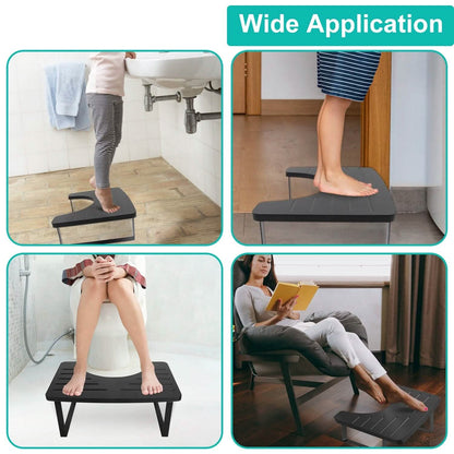 Wooden Metal Stool Height Bathroom Toilet Stool DailySale