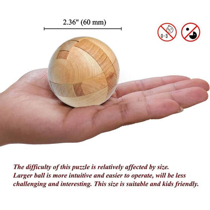 Wooden Puzzle Magic Ball Brain Teasers Toy Intelligence Game DailySale