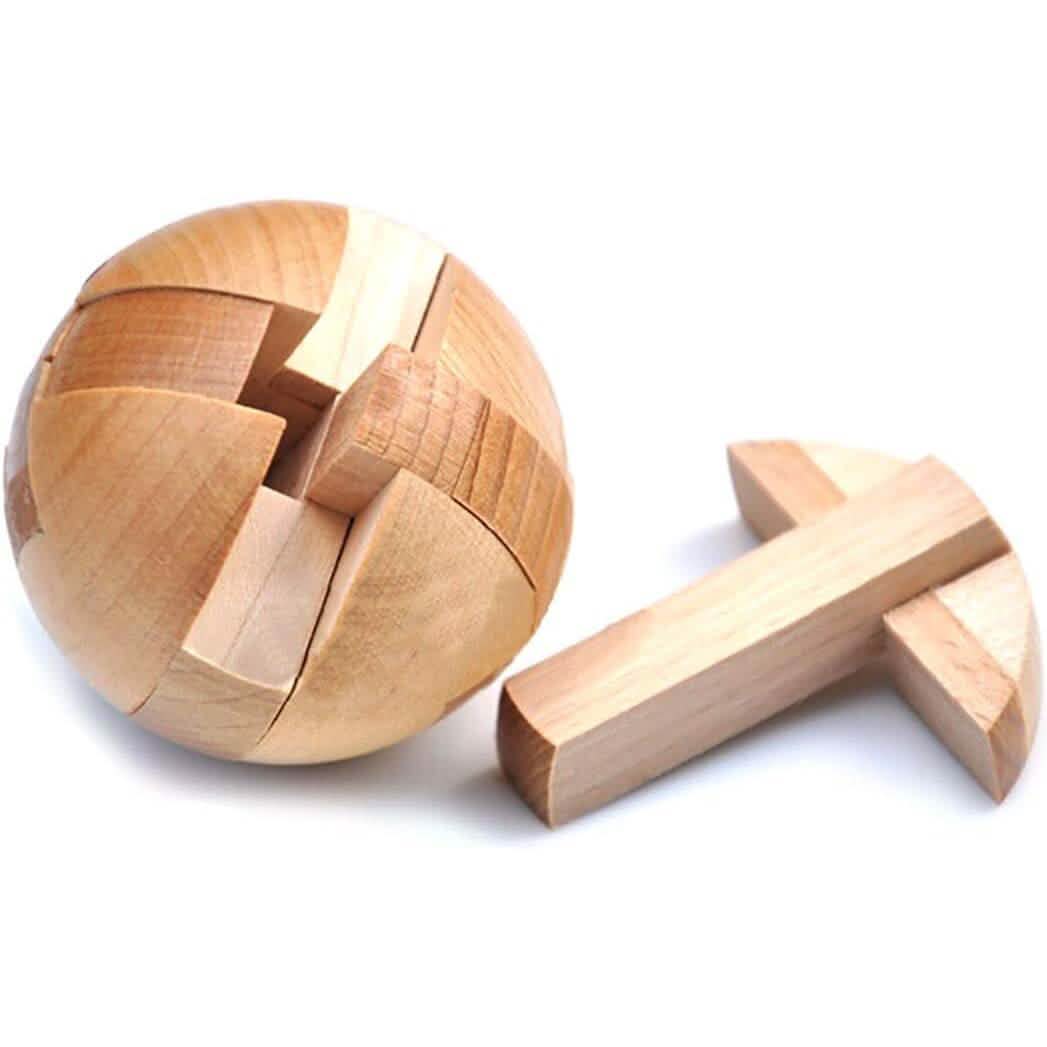 Wooden Puzzle Magic Ball Brain Teasers Toy Intelligence Game DailySale