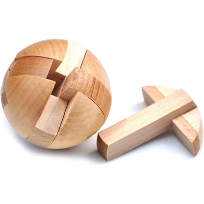 Wooden Puzzle Magic Ball Brain Teasers Toy Intelligence Game DailySale