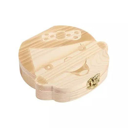 Wooden Storage Keepsake Box For Baby Teeth DailySale