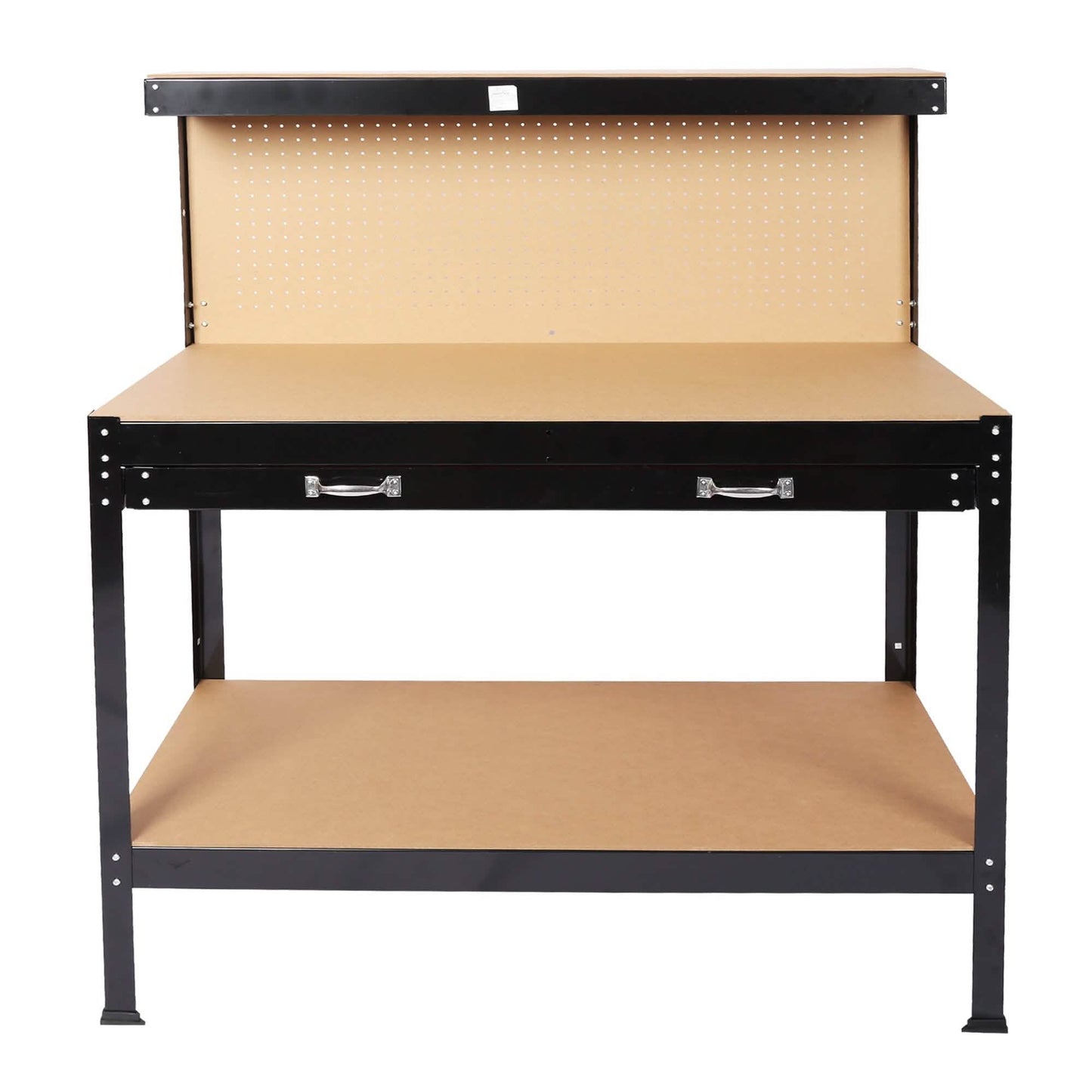 Work Benches for Garage Shop Work Station Tools Table with Peg Board and Drawers DailySale