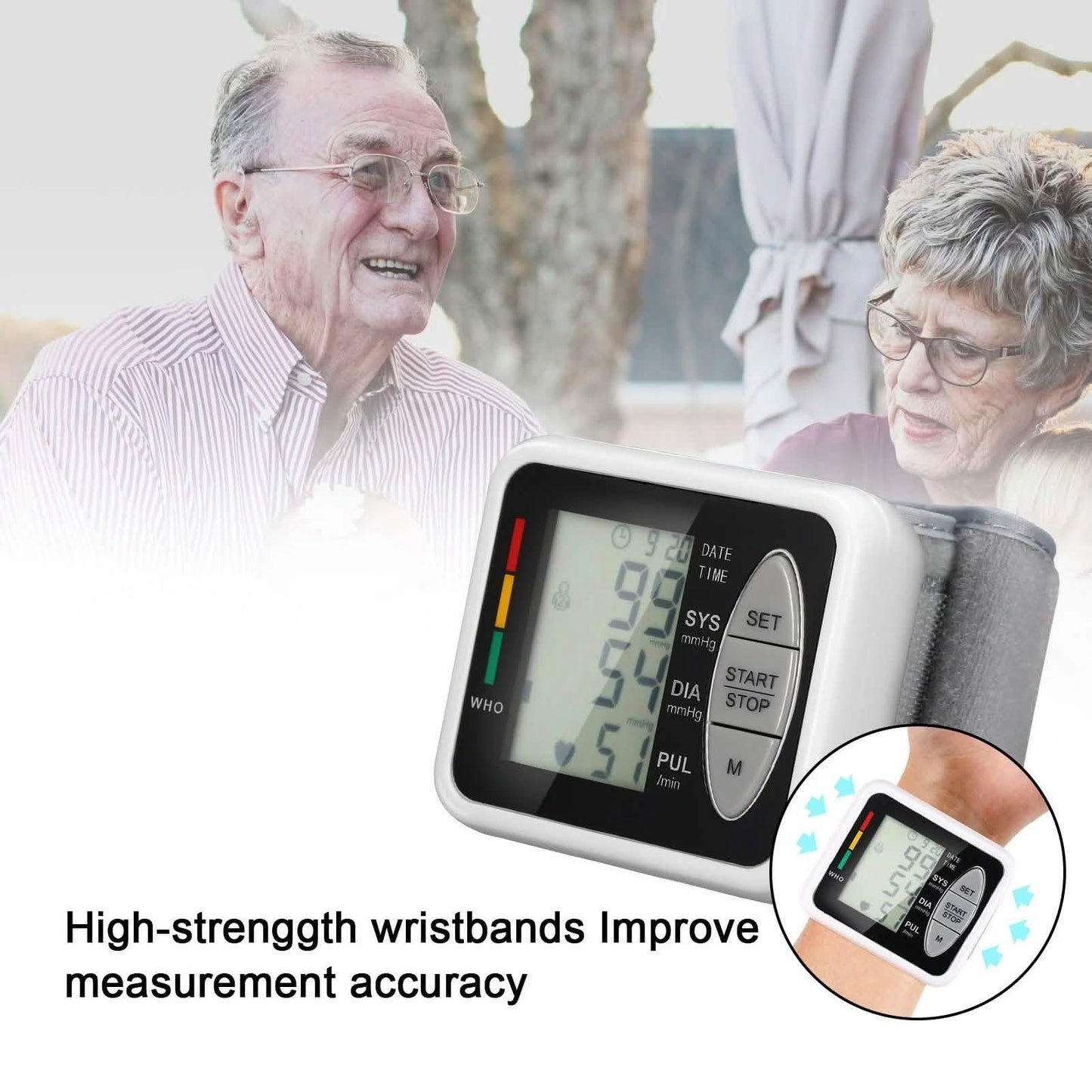 Wrist Electronic Sphygmomanometer Intelligent Electronic Blood Pressure Monitor DailySale