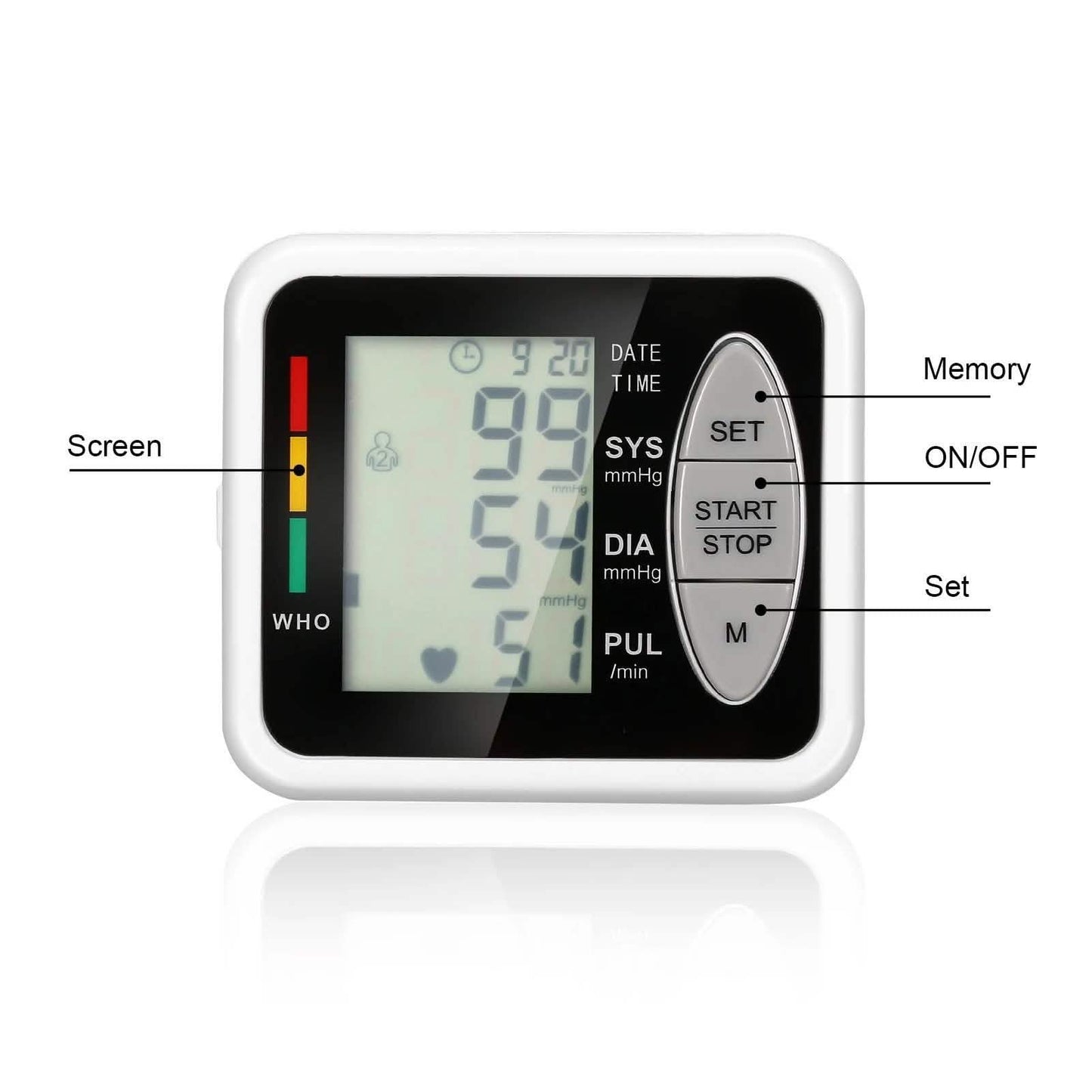 Wrist Electronic Sphygmomanometer Intelligent Electronic Blood Pressure Monitor DailySale