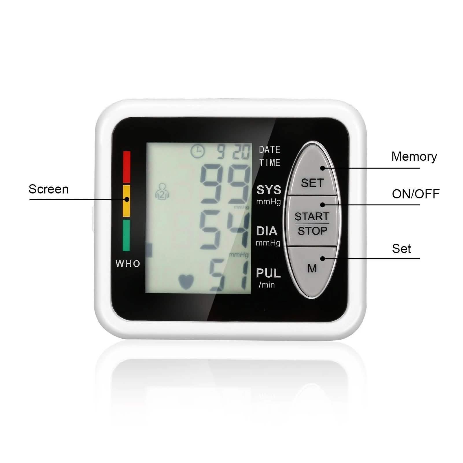 Wrist Electronic Sphygmomanometer Intelligent Electronic Blood Pressure Monitor DailySale
