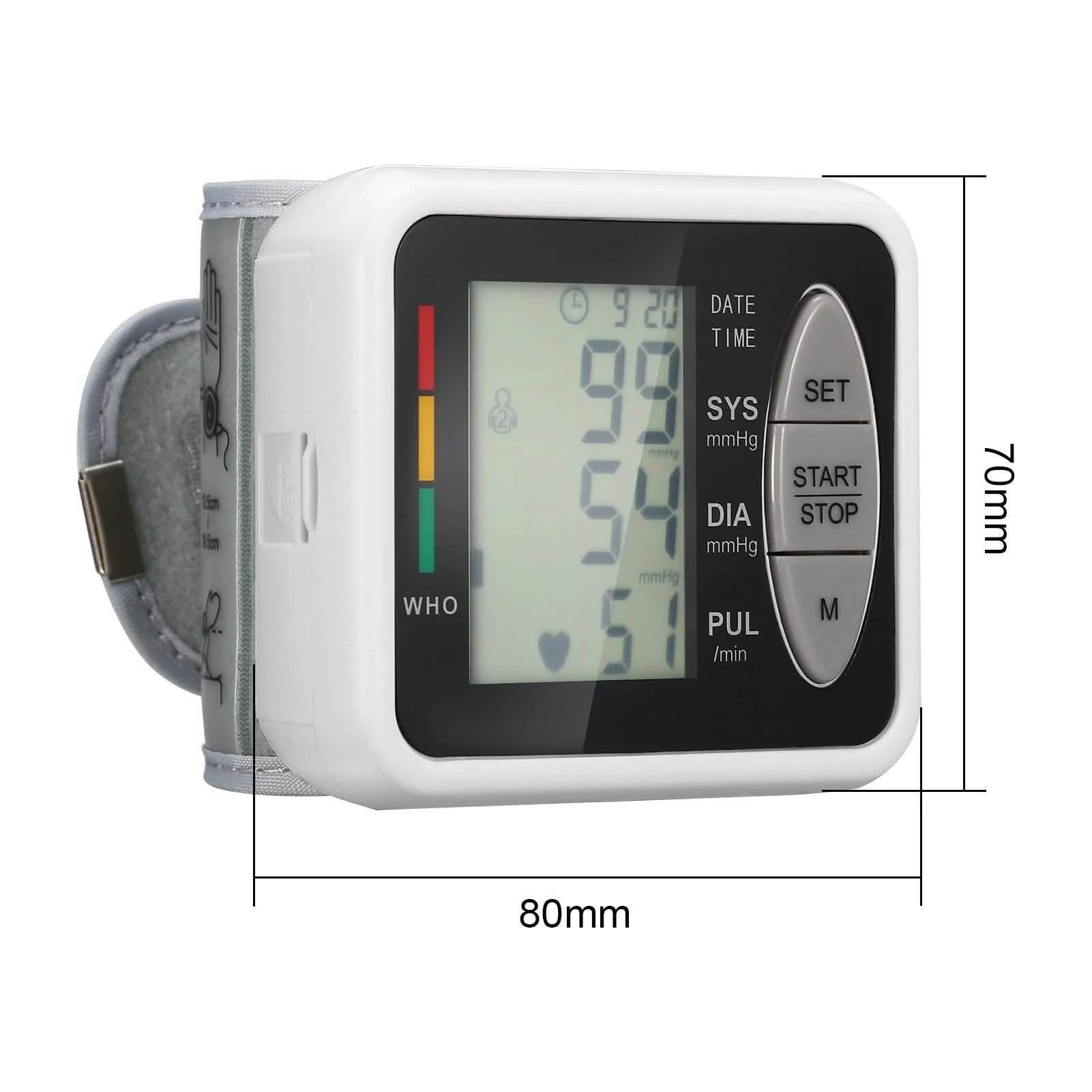 Wrist Electronic Sphygmomanometer Intelligent Electronic Blood Pressure Monitor DailySale