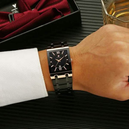 WWOOR Luxus Men Fashion Square Date Watch DailySale
