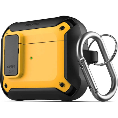 X-Armor for Airpods 3rd Generation Case with Locking Lid | Protective Carrying Pod with Carabiner Keychain (Airpods Gen 3) DailySale