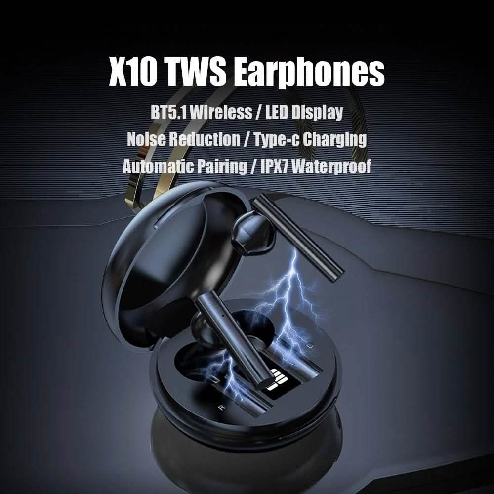 X10 TWS BT5.1 Waterproof HiFi Sports Headphones DailySale