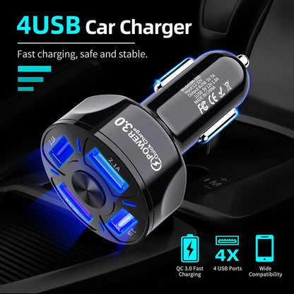 XIA LED 4 Port Rapid Car Charger DailySale