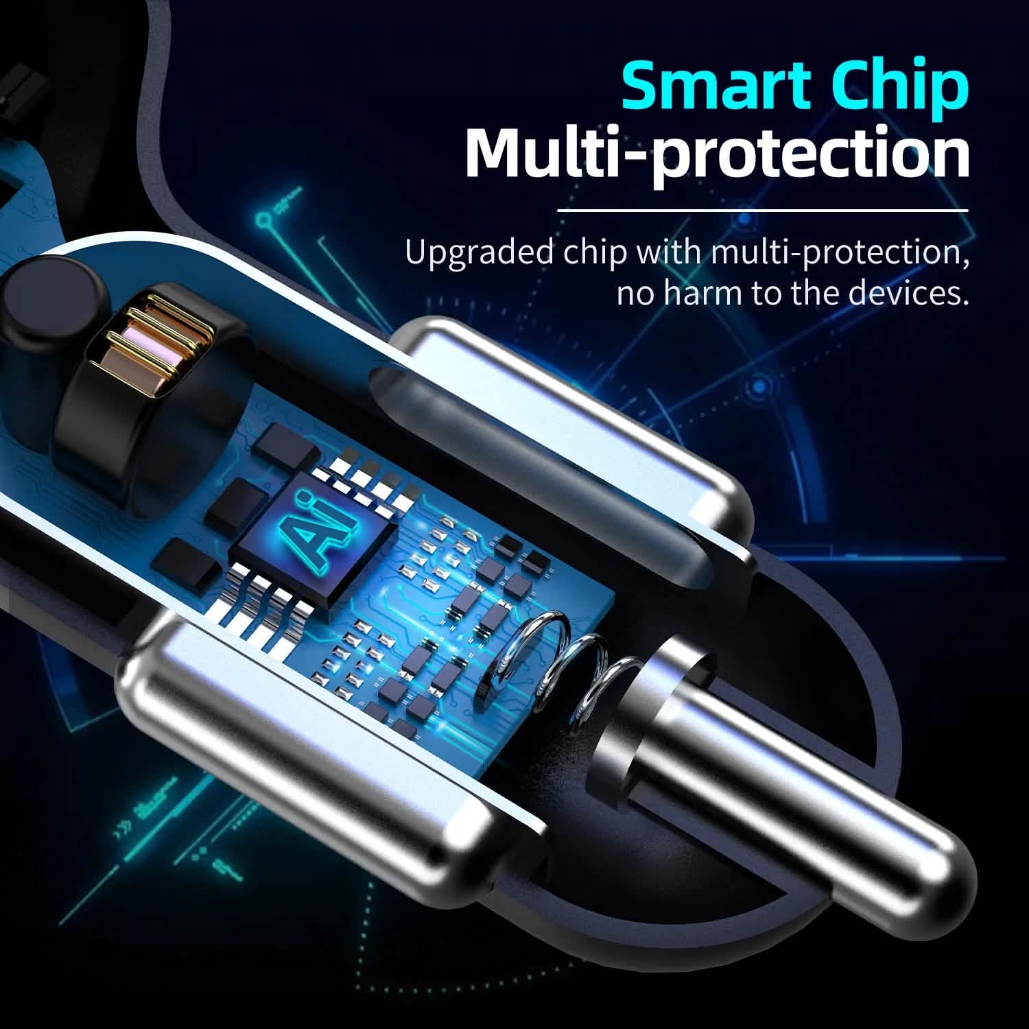 XIA LED 4 Port Rapid Car Charger DailySale
