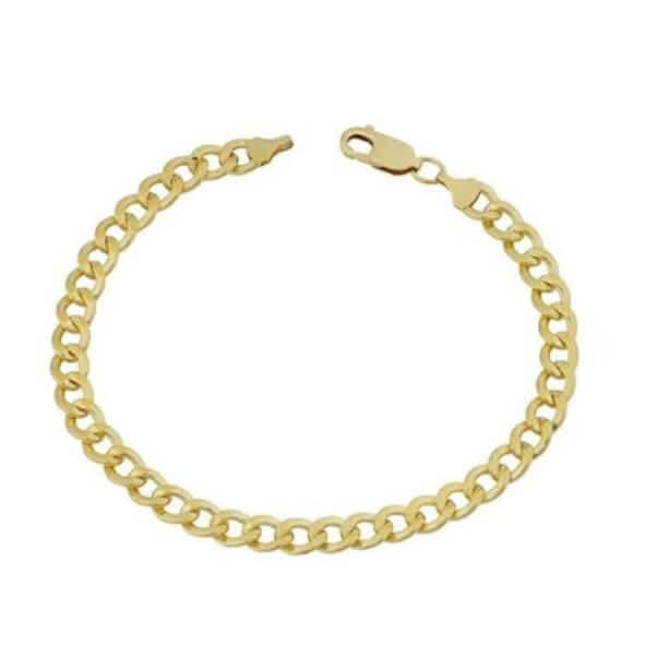 Yellow Gold Cuban, Mariner, Figaro, or Rope Bracelet Gold Filled High Polish Finish DailySale