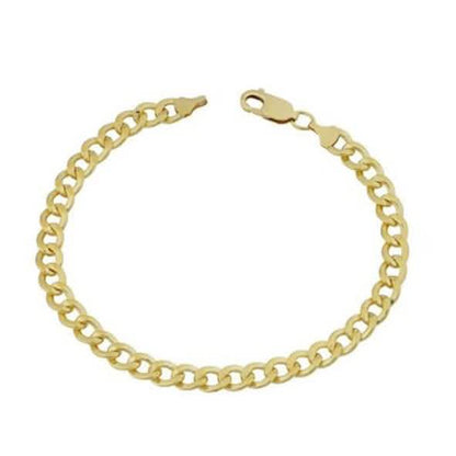 Yellow Gold Cuban, Mariner, Figaro, or Rope Bracelet Gold Filled High Polish Finish DailySale