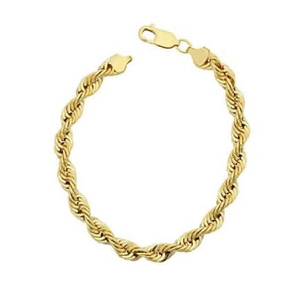 Yellow Gold Cuban, Mariner, Figaro, or Rope Bracelet Gold Filled High Polish Finish DailySale
